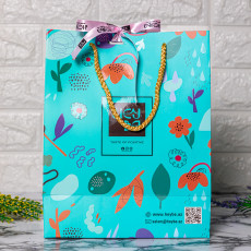 İpli çanta firuzəyi