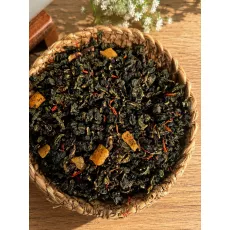 Yaşıl Oolong çayı (manqo əlavəli) 500qr